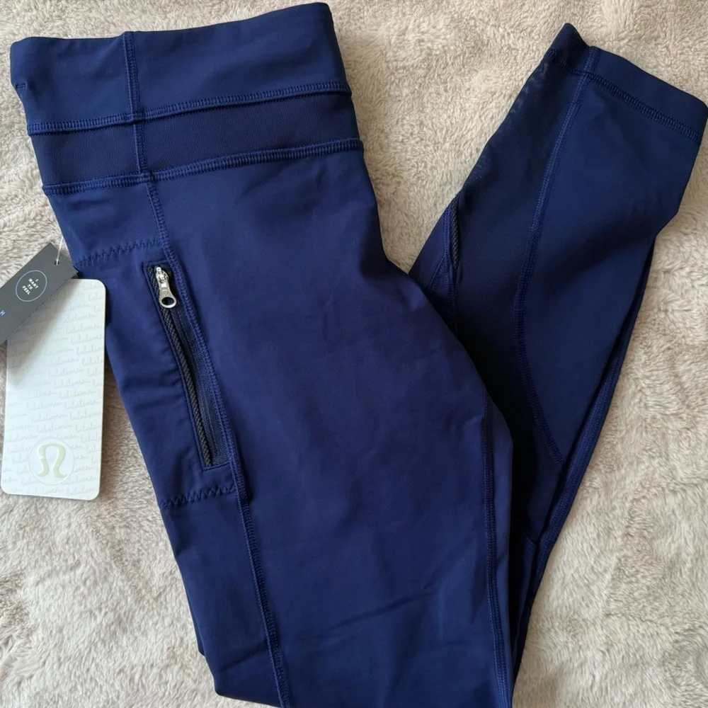 NWT Lululemon Inspire Tight II Hero Blue Size 8